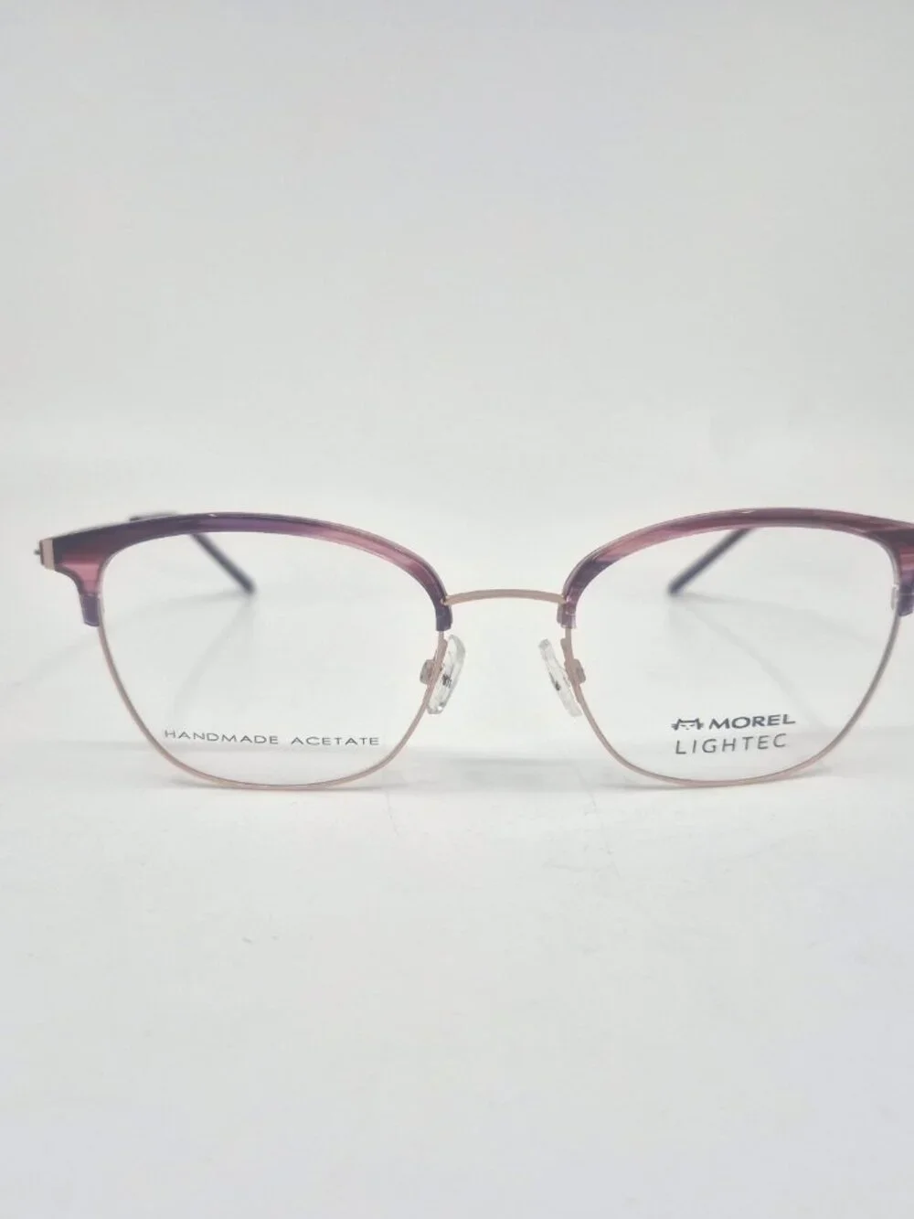 MOREL 30284L RP 07 52mm Purple and Rose Gold New Eyeglasses Made in France